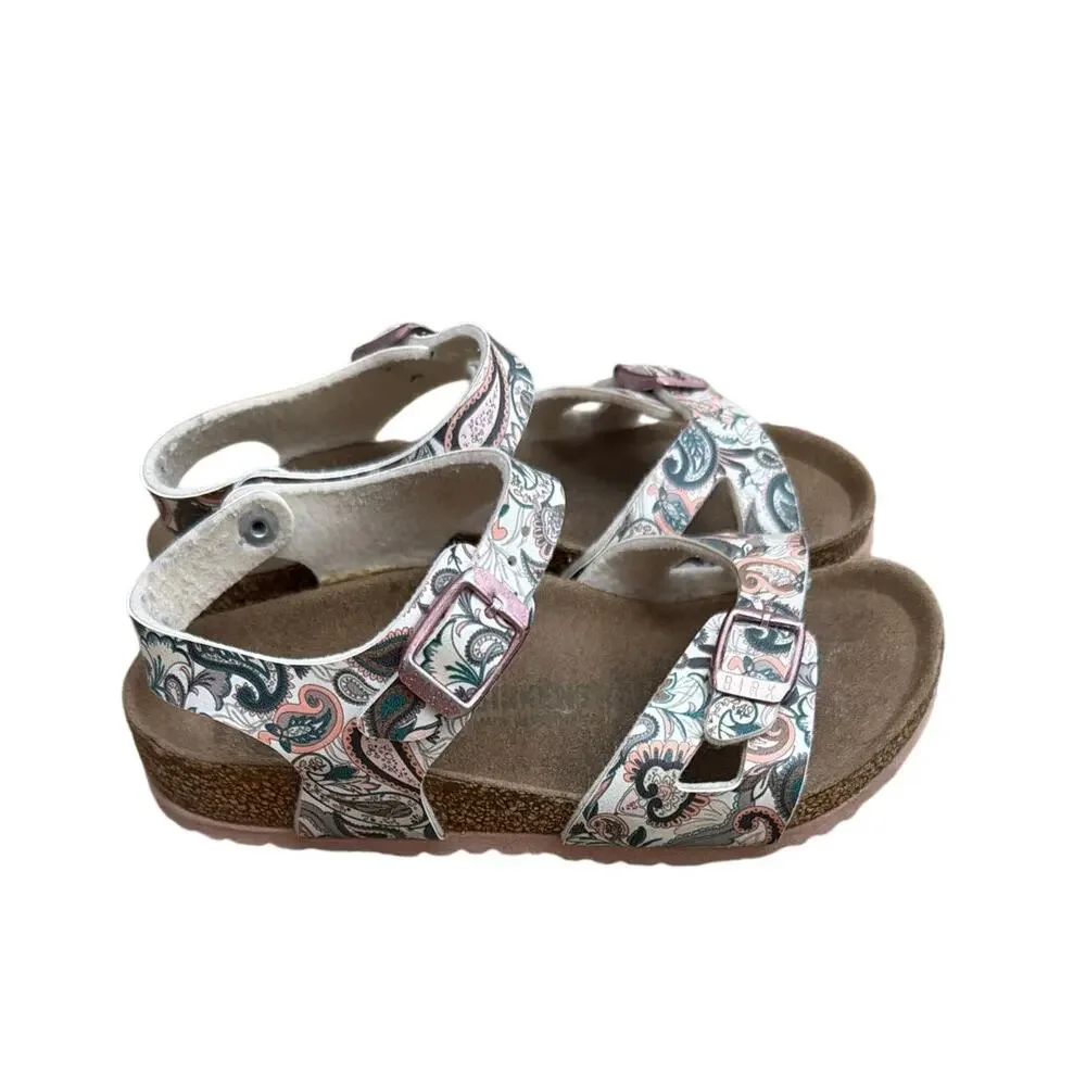Birkenstock Rio Paisley Light Rose Sandals Toddler Size 28 US 10-10.5